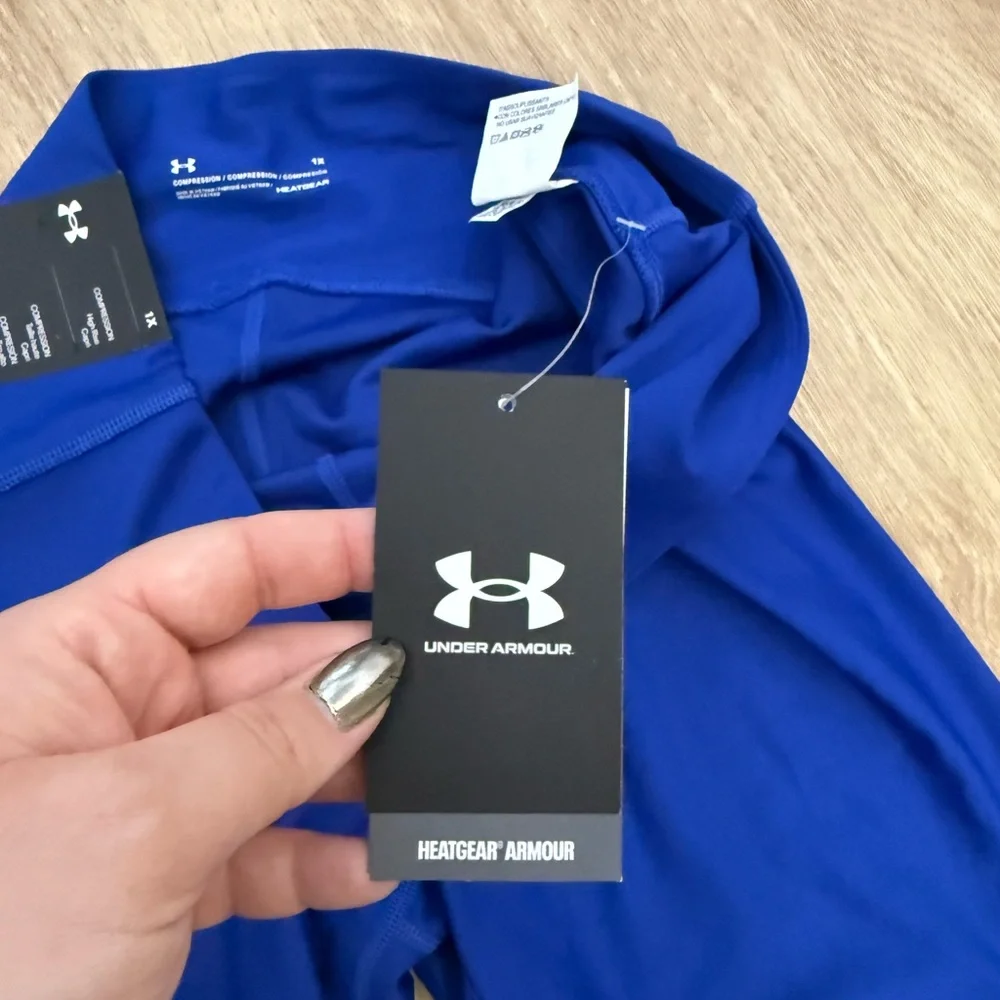 NWT Under Armour Women's UA Fly Fast Capri Team Royal 1X Side Pocket Legging - Picture 4 of 10